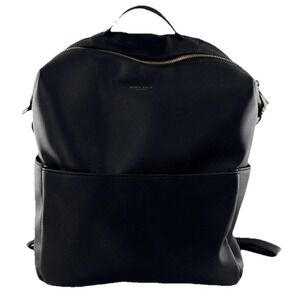 Mina Baie Stevie Full Sized Vegan Leather Diaper Bag Black READ